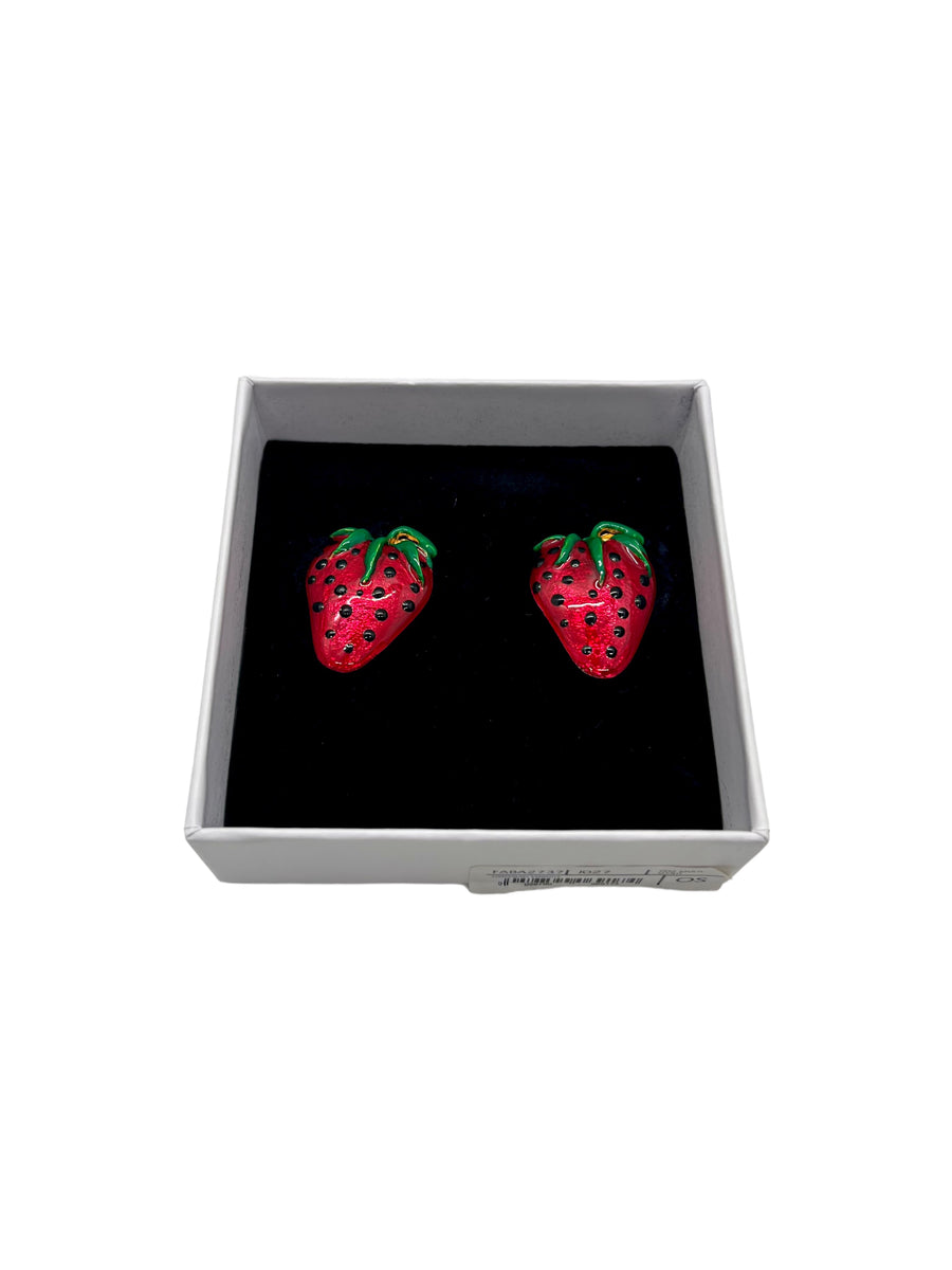 Alessandra Rich Strawberry Earrings