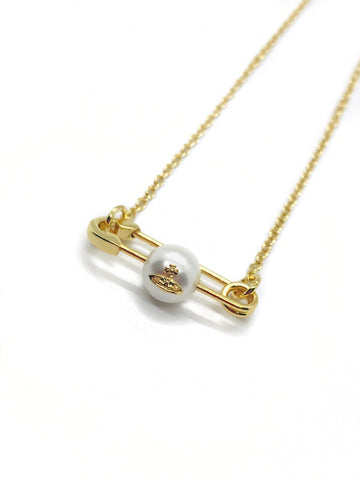 Vivienne Westwood Safety Pin Pendant Necklace