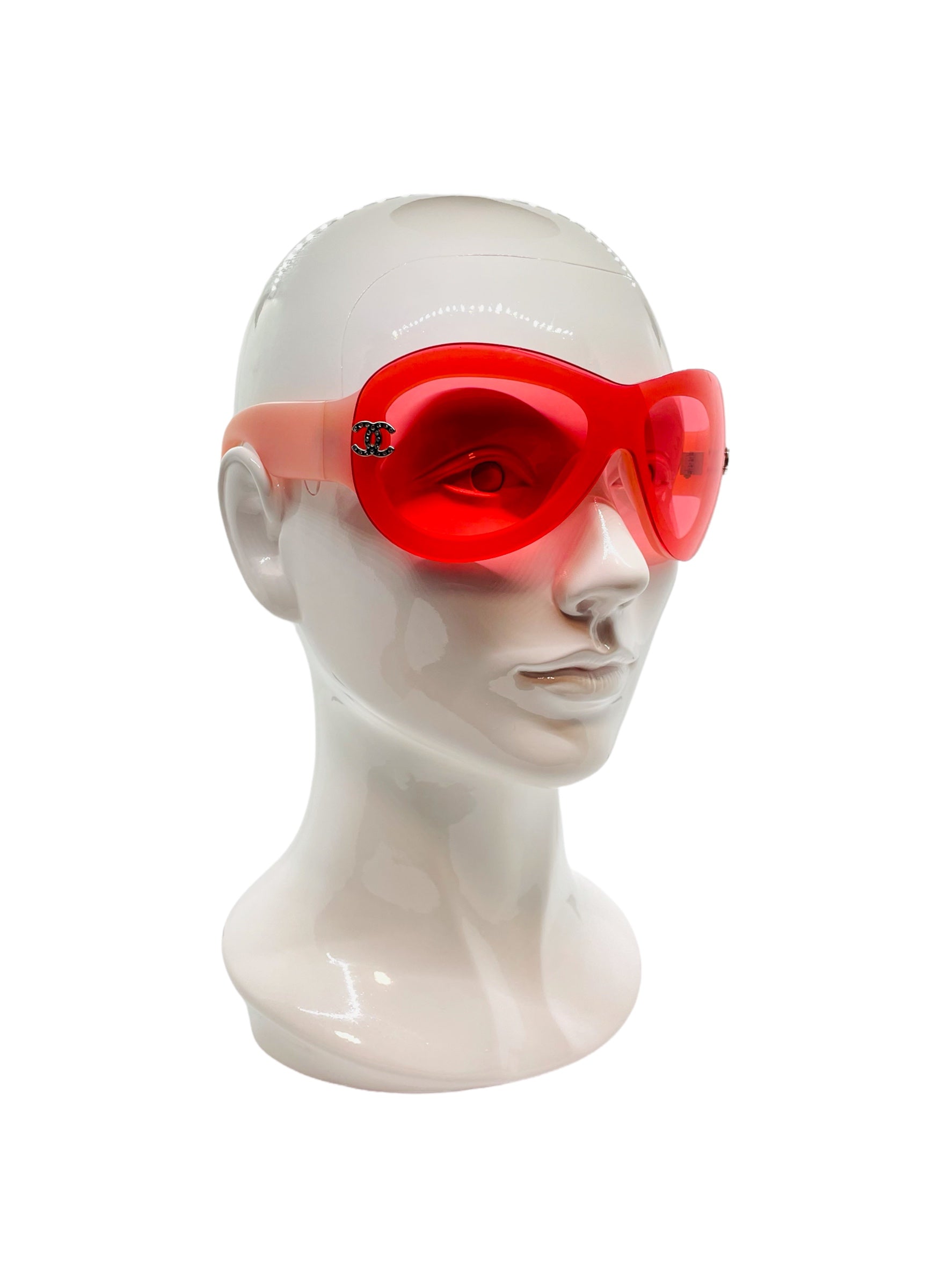 Chanel Oversized Shield Sunglasses – Teaira's Closet